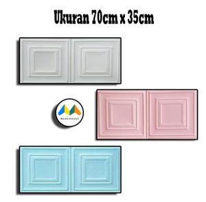 MW Wallpaper 3D Foam / Wall paper Dinding 3D Motif Foam Batik 4 Kotak More High Quality / Wallfoam 3D