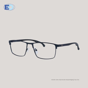 EO Adapt Poirot Rectangle Metal and Plastic Full Rim Multicoated Tri Fold Eyeglasses for Men & Women