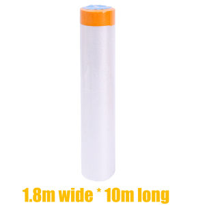 แผ่นพลาสติกสำหรับทาสีรถยนต์20ม. แผ่นผ้าพลาสติกแบบหล่นแผ่นปิดกาวแบบครอปได้สำหรับเฟอร์นิเจอร์ Hiasan Kamar นั่งเล่นสีฟิล์มกันฝุ่นผ้าคลุมโซฟา