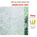 Giấy dán kính mờ trắng, decal dán kính cửa sổ phòng ngủ, văn phòng chống nắng khổ 90cmx50cm. 