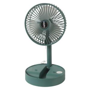 Space Saving Foldable Desk Fan Rechargeable Quiet Cooling Fan Adjustable Height for Home Office Essential