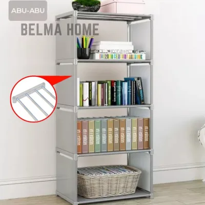 Rak Portable Serbaguna 5 Susun 4 Ruang - Pilih Warna
