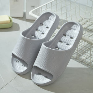 MenS Summer Thick-Soled Water-Draining Slippers Non-Slip And Wear-Resistant For Bathroom Bathing Couples Home Use WomenS Water-Draining Slippers