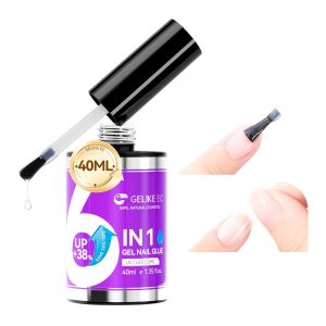 Gelike ec Nail Glue Remover Oil: No Acetone Gentle Glue Off for Nail Tips ing Formula Remover for Press Ons - Quick nail removal without damaging the nails for Women DIY at Home 15ml