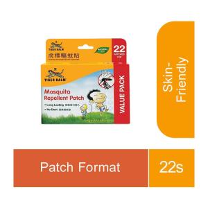 TIGER BALM Mosquito Patch 22-Pack - Natural Travel-Friendly Mosquito Protection