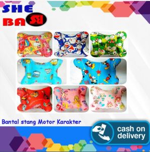 BANTAL STANG MOTOR MOTIF KARAKTER SANDARAN KEPALA DI MOTOR / BANTAL MOTOR ANAK SAFETY BABY / BANTAL SETANG MOTOR PENGAMAN ANAK SAAT BONCENGAN