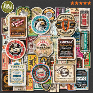 Sticker Vintage Stamp chống nước dán laptop điện thoại đàn guitar mũ bảo hiểm. MSP: SV28