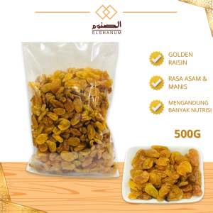 Kismis Golden Raisin 500g Rasa Asam Manis / Kismis Arab / Kismis Anggur Organik /SHABANI STORE
