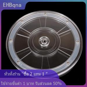 [COD] EHBqna KITCHEN 360อะคริลิคใสแบบหมุนได้แท่นวางแบบกลมฐานขี้เกียจเครื่องประดับตกแต่งจานหมุนได้อุปกรณ์เฟอร์นิเจอร์