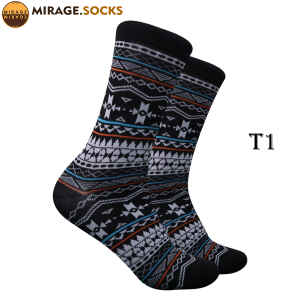 Kaos Kaki Motif Pattern Tribal (4LAYER BENANG) No.T1
