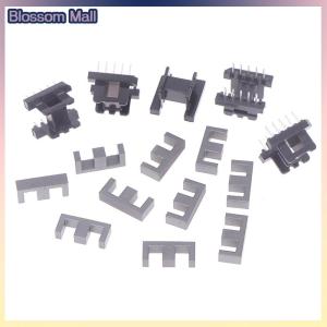 [Blossom] 5Sets EE19 5 With 5pin Transformer Bobbin PC40 Ferrite Core Vertical 10 Ferrite Halves And 5 Bobbin Magnetic Core Bobbins