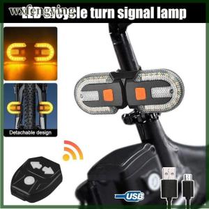 wxfengying 1 Set Eco-friendly Wireless Taillight Fast Charging Detachable Bike Taillight Bike Wireless Remote Control Turn Signal Lights