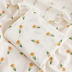 100*100cm Bedding Blanket for Toddlers 0-2Year Gauze Cotton Upgraded Muslin Swaddle Blanket Cotton