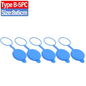 5PCS ซิลิโคนฝาขวดรั่วซึมปิดผนึกฝาถังน้ำดื่มทดแทนหมวกกับปลั๊กด้านในทนทานหนานำมาใช้ใหม่เหมาะสำหรับขวดน้ำ 55 มม. 3/5 แกลลอน