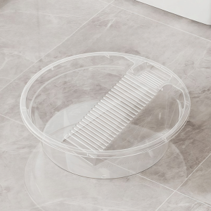 LUXELU Thickened Washboard Laundry Basin Large Capacity 2IN1 Underwear Cleaning Basin Practical Non-Slip Laundry Tub Hand Washing Clothes