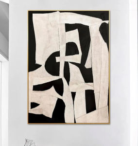 Abstract Paintings and Wall Arts Gold White Black Grey Prints Art Luxury Acrylic Canvas Wall Art