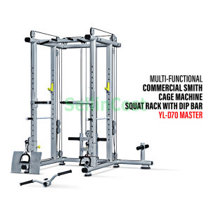 SellinCost Power Rack Multifunction Squat Rack Chin Up DIP Leg Lat Pulldown Gym Rack Smith Machine Landmine Power Cage Cable Attachment Weight Lifting Home Gym Fitness Station Power Rack Multi Functional Gym Equipment Home yl-D70 Master