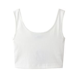 Solid camisole square vest Sandu ladies bottom vest (black/white/gray)