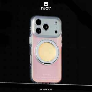 Ốp Lưng Ombre Gradient Có Giá Đỡ Xoay 360 Độ Sạc Không Dây Cho Điện Thoại iPhone 17 Pro Max 16 15 14