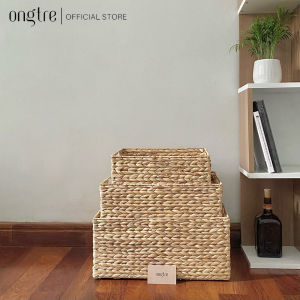 Giỏ lục bình hình chữ nhật / hình tròn đựng đồ phòng khách/ giỏ phòng ngủ/ giỏ đồ chơi [Bán buôn/Sỉ] | ongtre® (Vietnam)