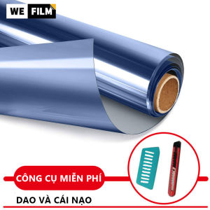 Tấm dán cửa sổ gương kính Wefilm một chiều cách nhiệt màu xanh bạc chống tia uv bảo vệ sự riêng tư cho gia đình hoặc văn phòng với dụng cụ (305060708090100152cm)-INTL
