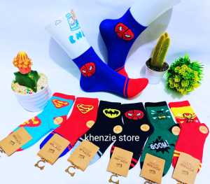 khenzie - 3 pasang kaos kaki anak perempuan TK SD/ kaos kaki anak TK SD / kaos kaki motif karakte