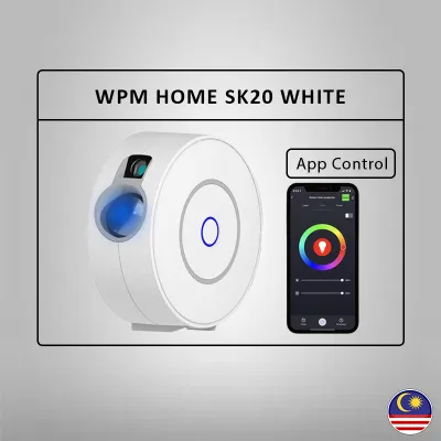 WPM Home SK20 Starry Sky Projection Galaxy Light Projector LED Laser Nebula Light LED Projection Remote RGB Galaxy Star Light Projector RG Aurora Starry Sky Laser Stage Lighting Effect Disco DJ Events Lights Colorful