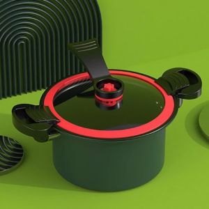 DuduMart Micro Pressure Cooker Stewed Soup Pot Wok Non-Stick Pot 3.5L Pressure Cooker