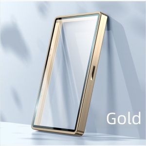 MKEB โครงอลูมิเนียม ตัวป้องกันการ์ดที่ได้รับการจัดอันดับ PSA/CGC ป้องกันรังสียูวี โปร่งใส กล่องแม่เหล็ก เอกสิทธิ์ กระจกสองด้าน กระเป๋าใส่บัตร จอแสดงผลการ์ด