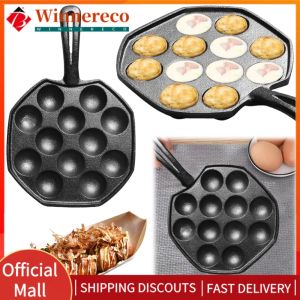 【winnereco】 12 Holes Octopus Baking Machine Non Stick Cooking Grill Baking Pan Kitchen Tools
