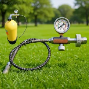 💟【Special price】💟Be Cools 1Pcs Air Diving DIN G5 8 Connect Fill Station Filling Charging Adaptor Valve HPA 6000psi 400bar Stainless Steel With 50cm Hose