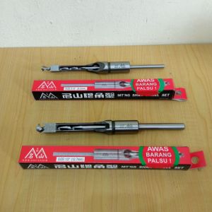 Mata Bor Bobok Kayu 3/8" 10mm / Persegi Hole Drill Bit Bahan Baja Kerajinan Kayu MING SHAN TAIWAN Mortising Square Chisel