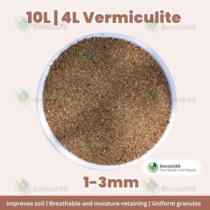 🔥Bonsai168🔥Premium Expanded Vermiculite Various Sizes 4L/10L Rooting Soil Additive保水透气发根蛭石改良土壤多肉扦插育苗
