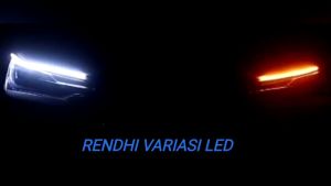 Lampu LED DRL Alis 2 Warna 1Set(Kiri Kanan) 12V 30cm45cm60cm Sein Running