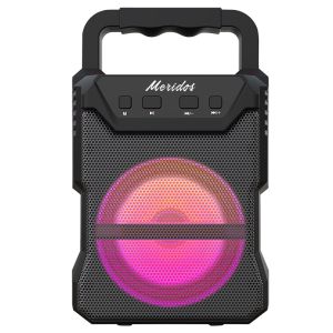 MERIDOS Mini Bluetooth Speaker Microphone Karaoke Speaker SP-1209 With Microphone With Led Light TF USB FM Function