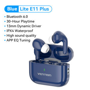 Vention หูฟัง5.4บลูทูธ E11 LITE หูฟังสำหรับ iPhone SAMSUNGหูฟัง Huawei Xiaomi ไมค์ในการควบคุมแบบสัมผัส True Wireless กันน้ำ