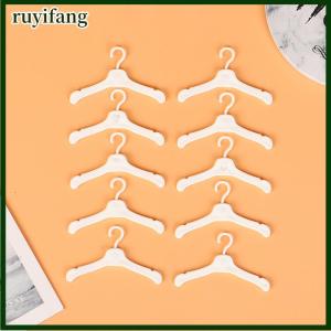 ruyifang 10PCS Lovely Hangers Mini Cute Wardrobe Dress Coat Clothes Plastic Accessories