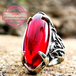 Batu akik permata merah siam model pandan kristal hight Quality