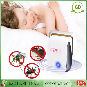 Máy đuổi muỗi máy đuổi chuột côn trùng bằng sóng siêu âm IC an toàn cho người và vật nuôi. Thiết bị sóng âm thấp không phóng xạ và không gây hại cho môi trường. Bảo hành 1 năm 7 ngày đầu lỗi đổi mới
