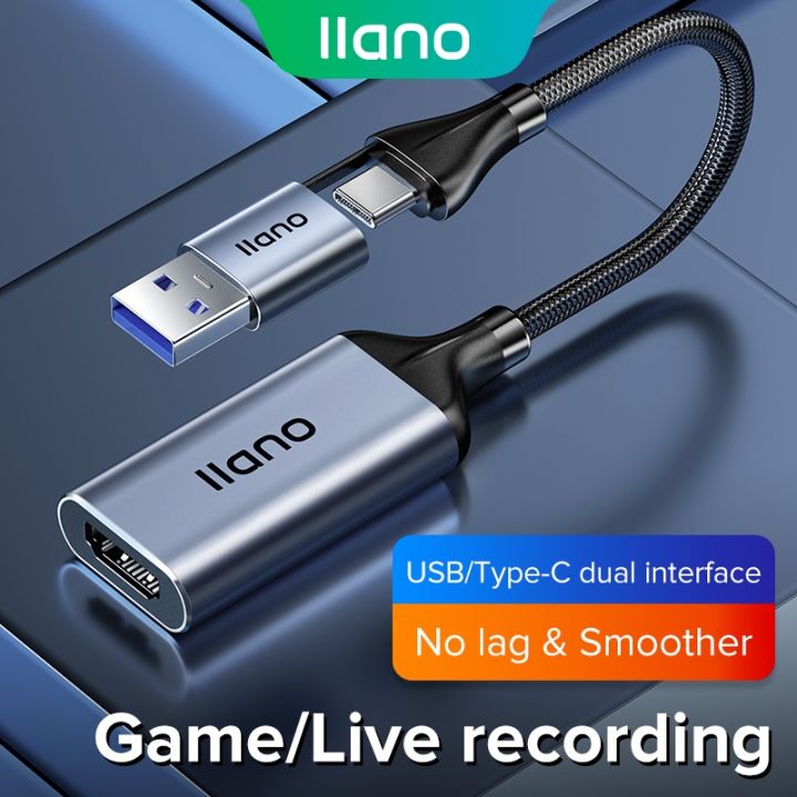 llano Video Capture Card HDMI to USB 1080P Game Capture Card Recorder