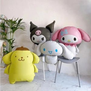 Lovely Sanrioed Kuromi My Melody Cartoon Balloon Large Doll Room Decoration Birthday Party Floating Balloons Photography Foil Balloons
