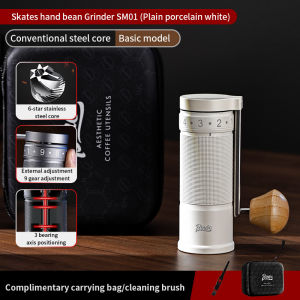 BINCOO Italian style portable manual coffee grinder hand cranked grinder household small grinder outdoor travel leisure ﻿