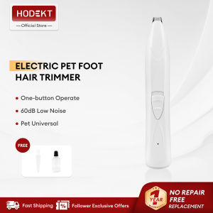 HODEKT Pet Foot Hair Trimmer Cat dog Claw Nail Trimmer Clippers Electric Pet Clippers Rechargeable Shaver