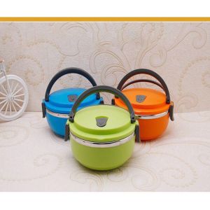 Rantang Polos Berwarna Susun Lunch Box Kotak Makan Tepak Set Camping Piknik Lucu Elegan Tempat Bekel