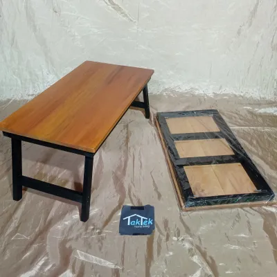 MEJA KAYU LIPAT LESEHAN KOTAK PORTABLE PIKNIK BELAJAR MEMBACA NGAJI AL QURAN KOMPUTER ANGKRINGAN OUTDOOR INDOOR ESTETIK ELEGAN ANAK MINIMALIS MOTIF KARAKTER BERWARNA RINGAN MULTIFUNGSI SERBAGUNA MINUM KOPI LOMBA
