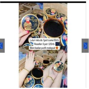 LULUR BEDAK LOTONG RATU DS MEMUTIHKAN MENCERAHKAN MENGANGKAT SEL KULIT MATI AMAN BPOM