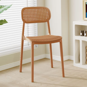 เก้าอี้ มีพนักพิง เก้าอี้หวาย เก้าอี้กินข้าว รองรับน้ําหนัก 300kg chair เก้าอี้พลาสติก