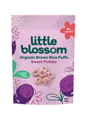 Little Blossom Organic Brown Rice Puffs - Sweet Potato