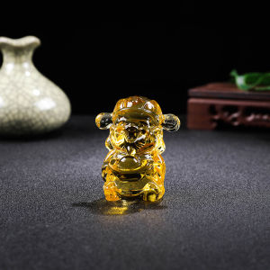 Thần tài pha lê chiêu tài lộc để bàn thờ bàn làm việc shop bán hàng vật phẩm trang trí tài lộc