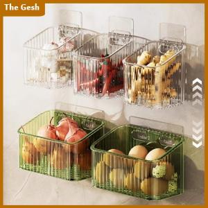 [The Gesh] 1pcs nhà bếp tỏi gừng và hành tây trong suốt lưu trữ giỏ treo tường nhỏ treo tường lưu trữ hộp lưu trữ giá lưu trữ